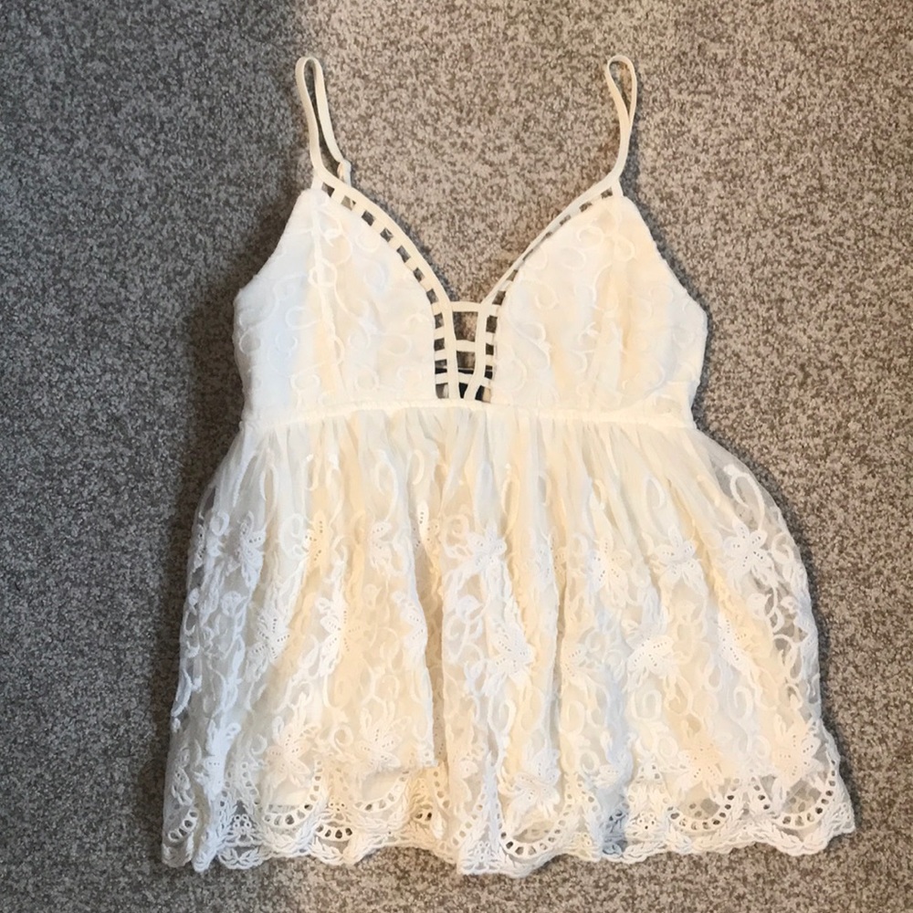 Lace tank top